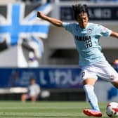 Shunsuke Nakamura of Jubilo Iwata in action during the J.League J1 match between Jubilo Iwata and Gamba Osaka at Yamaha Stadium on June 4, 2017 in Iwata