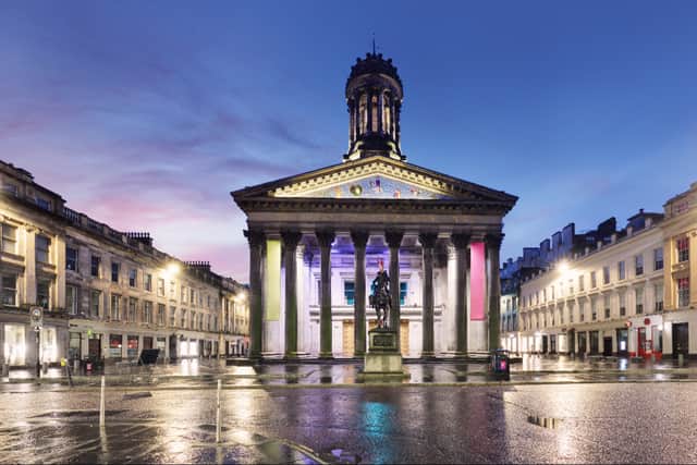 Royal Exchange Square in Glasgow.