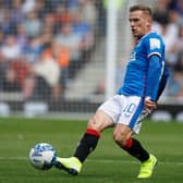Steven Davis of Rangers during the Cinch Scottish Premiership match a Ibrox