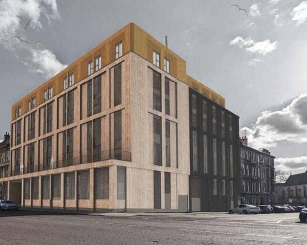 Plans for the student accommodation in Glasgow.