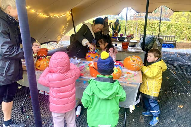 The free pumpkin carving workshop.