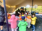 The free pumpkin carving workshop.