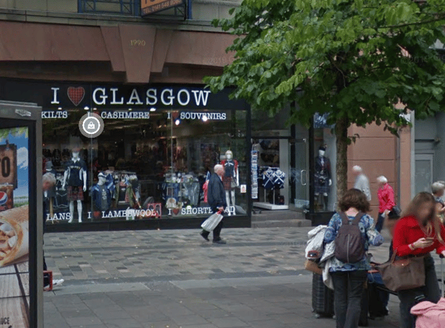 The I love Glasgow store.