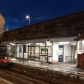 Jim Gerrards captured the Steam Train from Harry Potter rumble through Motherwell station last night.