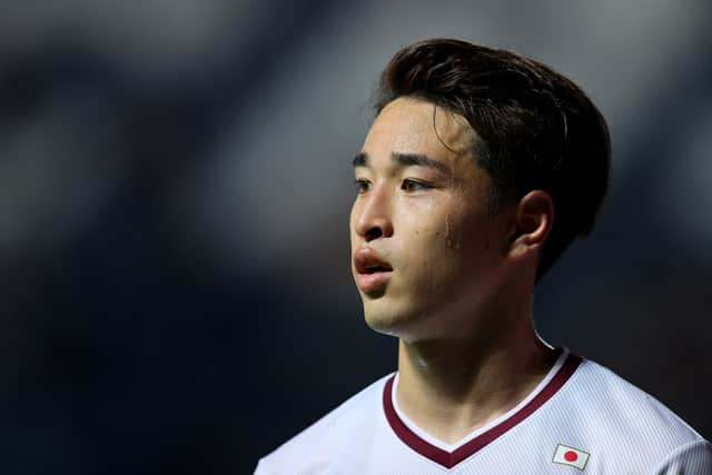 Yuki Kobayashi of Vissel Kobe looks on during the second half of the AFC Champions League Group J match against Chiangrai United at Buriram Stadium in April