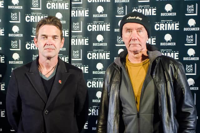 Star Dougray Scott and author Irvine Welsh.