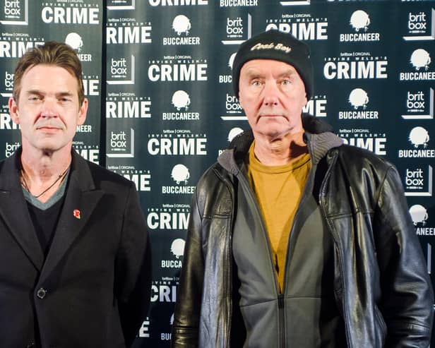 Star Dougray Scott and author Irvine Welsh.