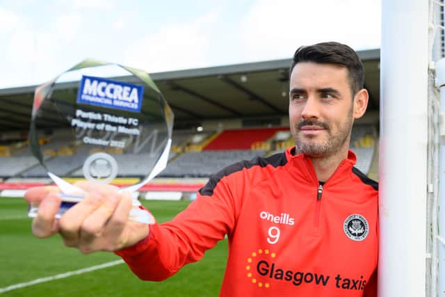 McCrea FS Thistle Player of the month for October is Brian Graham (Image - Craig Watson)