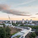 The bridge will officially open next month.