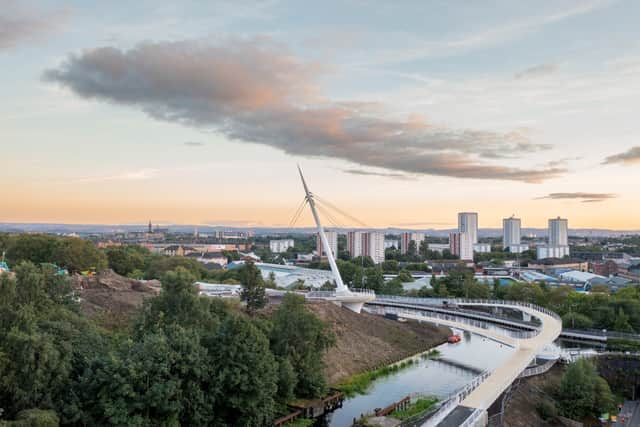 The bridge will officially open next month.