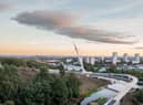 The bridge will officially open next month.