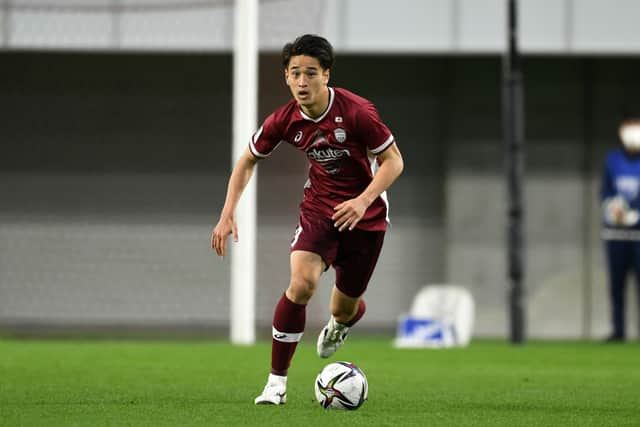 Yuki Kobayashi of Vissel Kobe in action 