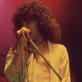 Scottish vocalist Dan McCafferty performing with the hard rock group Nazareth at the Great British Music Festival in Olympia, London.  (Photo by Hulton Archive/Getty Images)