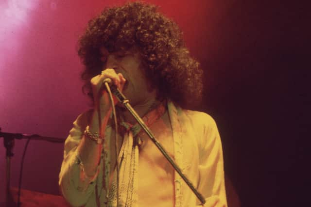 Scottish vocalist Dan McCafferty performing with the hard rock group Nazareth at the Great British Music Festival in Olympia, London.  (Photo by Hulton Archive/Getty Images)