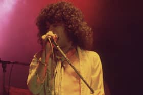 Scottish vocalist Dan McCafferty performing with the hard rock group Nazareth at the Great British Music Festival in Olympia, London.  (Photo by Hulton Archive/Getty Images)