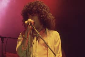 Scottish vocalist Dan McCafferty performing with the hard rock group Nazareth at the Great British Music Festival in Olympia, London.  (Photo by Hulton Archive/Getty Images)