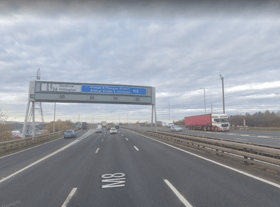 Work is being carried out at junction 26 on the M8.