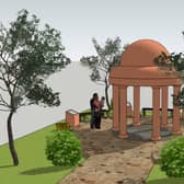 An artist’s impression of the memorial.