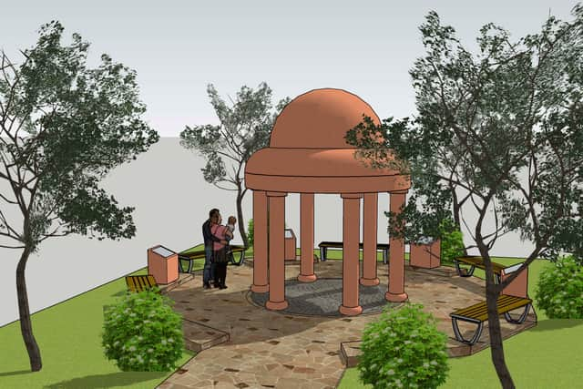 An artist’s impression of the memorial.