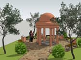 An artist’s impression of the memorial.