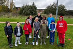 Glasgow kids are being taught how to play golf.