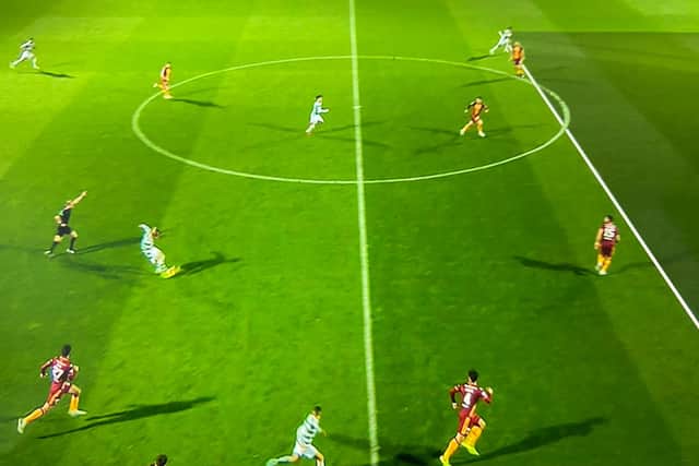 The VAR calibrated line clearly shows Jota was onside