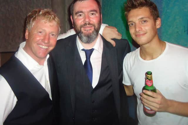 The club night attracted an eclectic range of punters and guest DJs pictured from left to right is Frank McAvennie, Aidan Moffat, and Paolo Nutini.