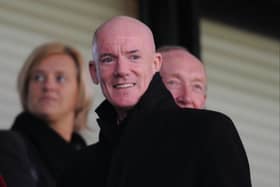 Dermot Gallagher is pictured in the stands 