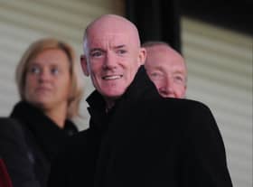 Dermot Gallagher is pictured in the stands 