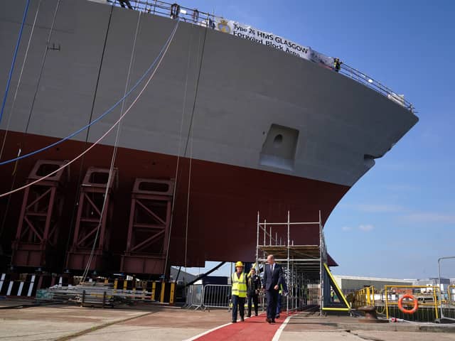 The Type 26 frigates are being built in Glasgow.