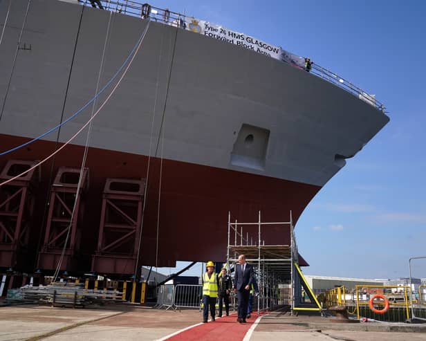 The Type 26 frigates are being built in Glasgow.