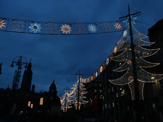 The Christmas lights switch on at George Square takes place this month