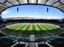 A general view inside the Hampden Park stadium 