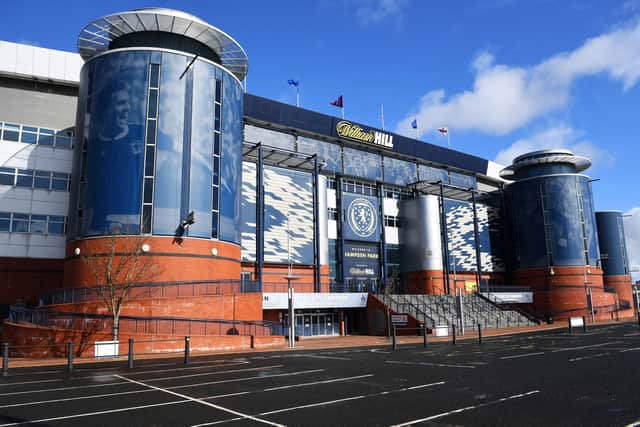 Hampden Park stadium is pictured in Glasgow