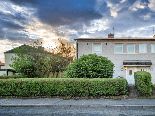 For Sale in Glasgow: Cheap three-bed semi-detached house for sale in Robroyston for under £90,000