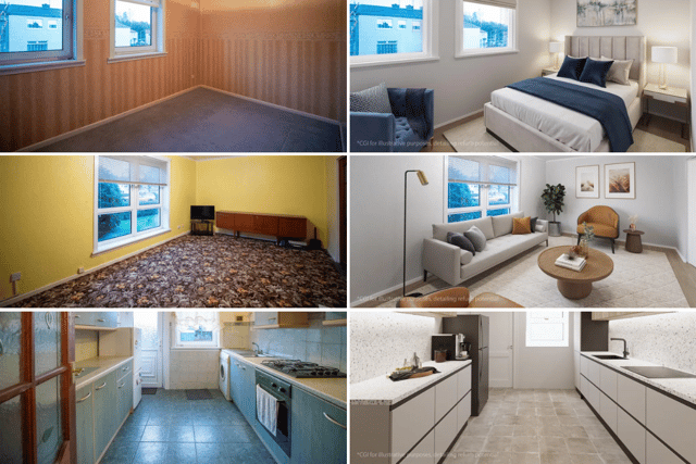 CGI photos (Right) are for illustrative purposes detailing refurbish potential