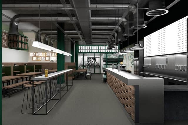 How the new Innis & Gunn taproom will look.