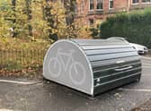 The bike shelters are being installed around Glasgow.