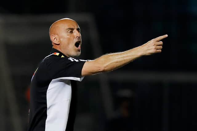Head coach Kevin Muscat of Yokohama F. Marinos reacts during the second half of the AFC Champions League Group H match against Sydney FC
