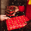 Christmas wrapping paper is just one of many Christmas-themed gifts on offer on the Tennent’s website.