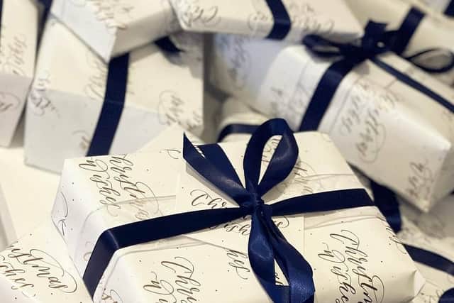 The free calligraphy workshop can help perfect your Christmas gift tags