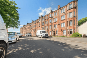 Exterior of the flat in a Glasgow suburb