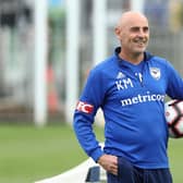 Former Melbourne Victory coach Kevin Muscat is seen during a training session 