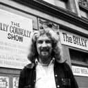 The Big Yin standing outside the Pavilion Theatre where his show ‘The Billy Connolly Show’ was playing