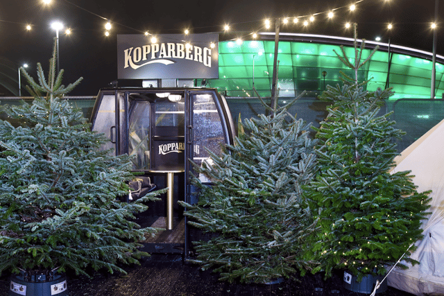 The Kopparberg pod at the Cranside Winter Village.