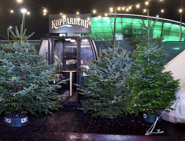 The Kopparberg pod at the Cranside Winter Village.