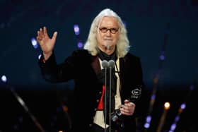 Billy Connolly speaks onstage at the 21st National Television Awards (Credit: Tristan Fewings/Getty Images)