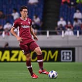 Yuki Kobayashi in action during the AFC Champions League Round of 16 match between Vissel Kobe and Yokohama F.Marinos at Saitama Stadium on August 18, 2022 in Saitama