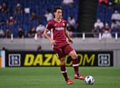 Yuki Kobayashi in action during the AFC Champions League Round of 16 match between Vissel Kobe and Yokohama F.Marinos at Saitama Stadium on August 18, 2022 in Saitama