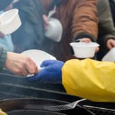 The soup kitchen helps people in Glasgow.